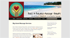 Desktop Screenshot of bigislandmassagebysandy.com